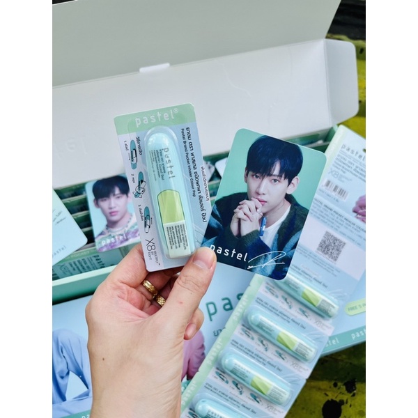 [Tặng Card BamBam] 1 dây 6 ống hít Ống hít mũi BamBam Pastel Inhaler phiên bản giới hạn mùi dầu thảo dược cực thơm