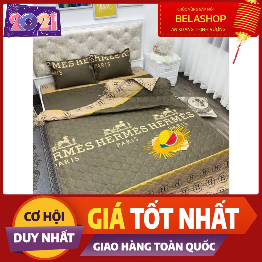 [Ga gối]Bộ ga gối 3 món 10cm,15cm,20cm,đủ kích thước,mẫu HM nâu