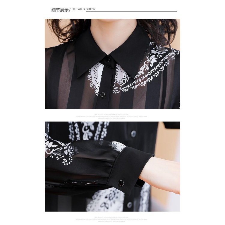 Áo Sơ Mi Chiffon Tay Dài Thời Trang Mùa Thu Dành Cho Nữ