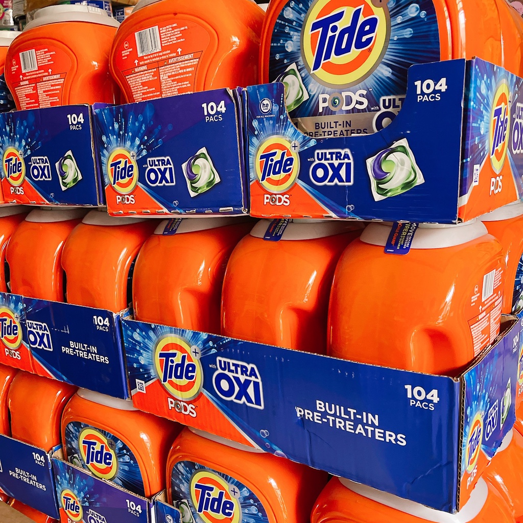 Viên giặt Tide Pods Ultra Oxi 104 viên (3.08kg)