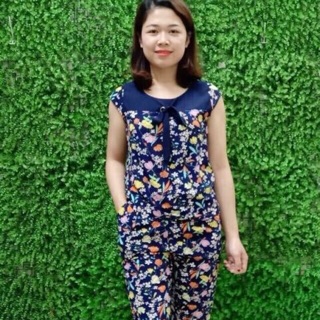 Bộ lụa giấy siêu nhẹ siêu mát phối von xinh xắn