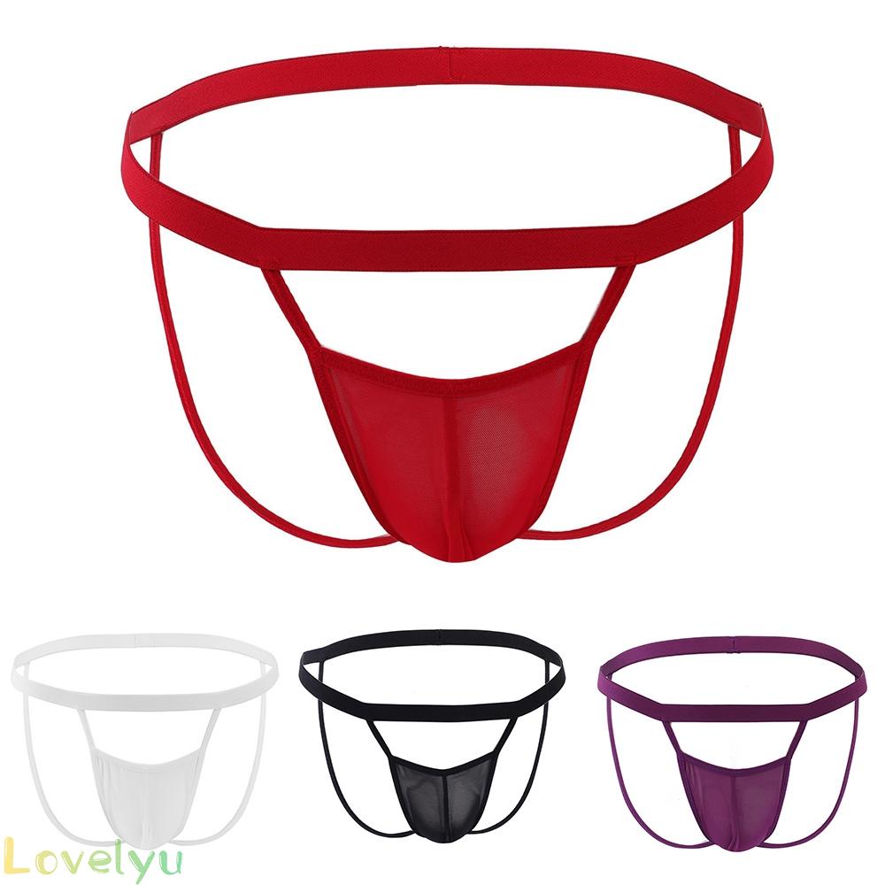 &lt;READY STOCK&gt;Sissy Men Bikini Briefs Thong Underwear Sexy Pouch Underpants Jockstrap Lingerie100% brand new！