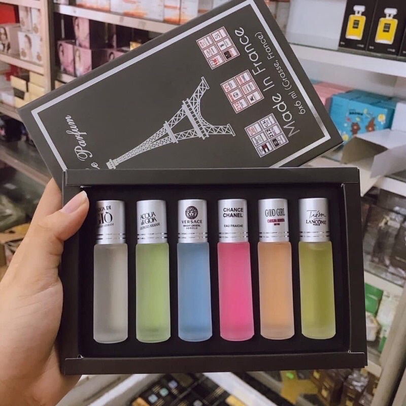 Set 6 chai nước hoa lăn