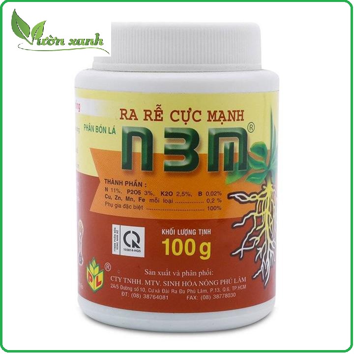 Phân bón kích rễ N3M 100gram kích rễ cho mọi loai cây trồng