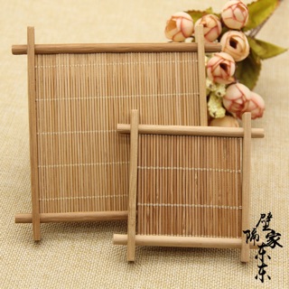 Khay tre đan thủ công nhỏ xinh trang trí, chụp ảnh