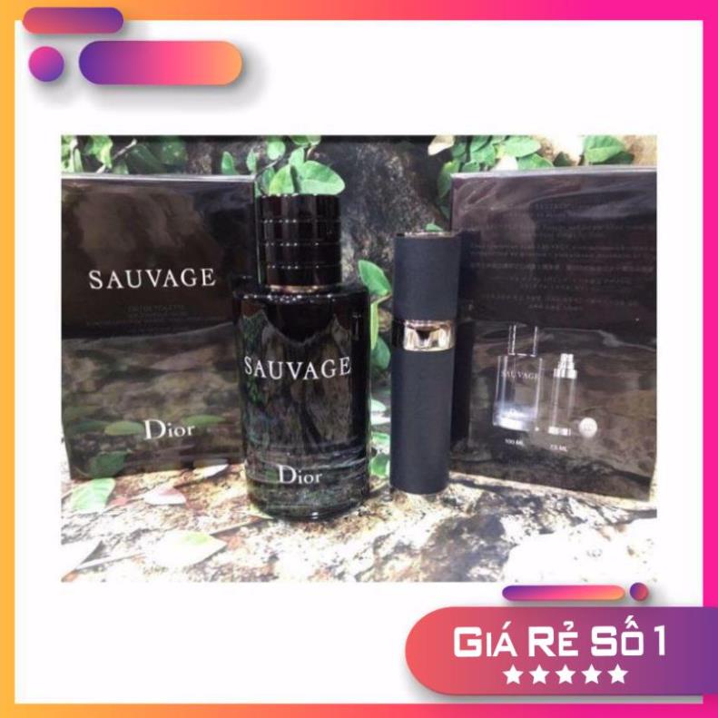 20[CHÍNH HÃNG]-[FREESHIP - Nước hoa nam Sauvage Eau De Toilette (EDT) 100ml chính hãng Pháp | Thế Giới Skin Care