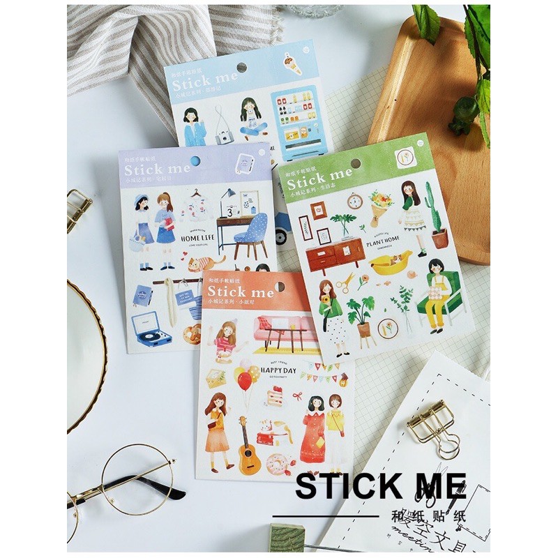 Sticker 1 tấm Happy day