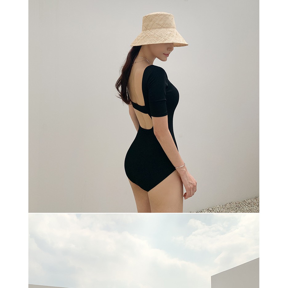 Bikini một mảnh hở lưng phong cách hàn quốc