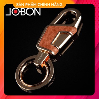 { HOT } Móc Chìa Khóa Ô Tô Xe Máy Cao Cấp Gài Thắt Lưng Tiện Lợi Jobon ZB-6611 Họa Tiết Da Xoay 360 Độ Độc Đáo