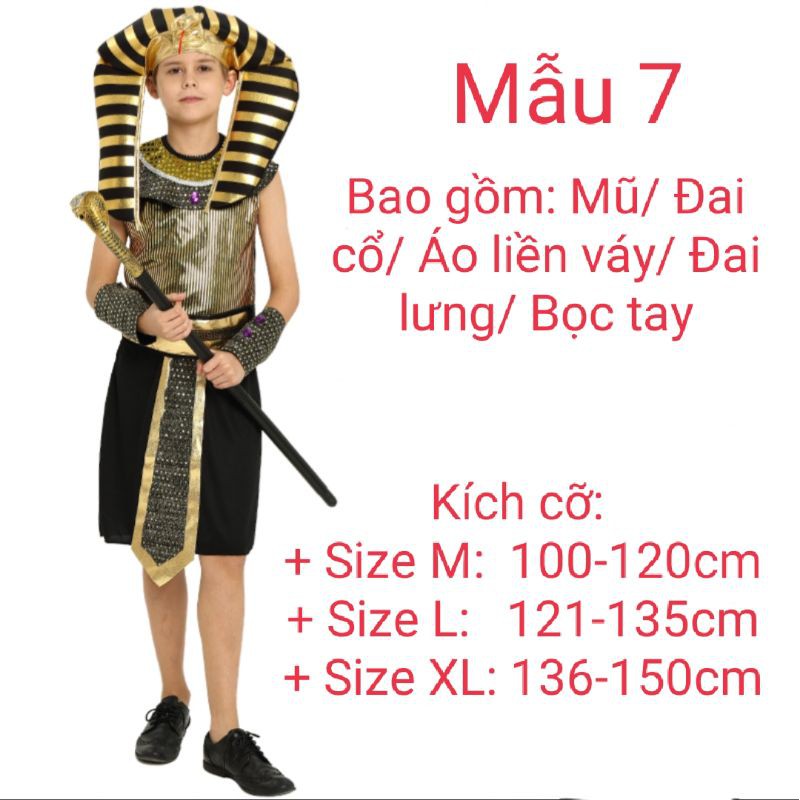 Trang Phục Nữ Hoàng Ai Cập Cổ Đại Trang Phục Pharaon Cho Trẻ Em Trang Phục Hóa Trang Halloween Cosplay