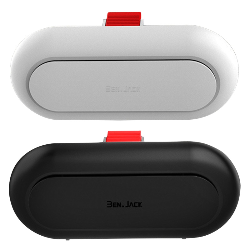 Giá Đỡ Mắt Kính Gắn Tấm Chống Nắng Trên Xe Hơi Bằng ABS Màu Trắng/Đen