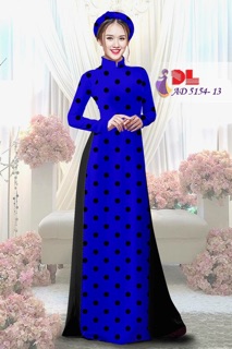 Vải áo dài chấm bi