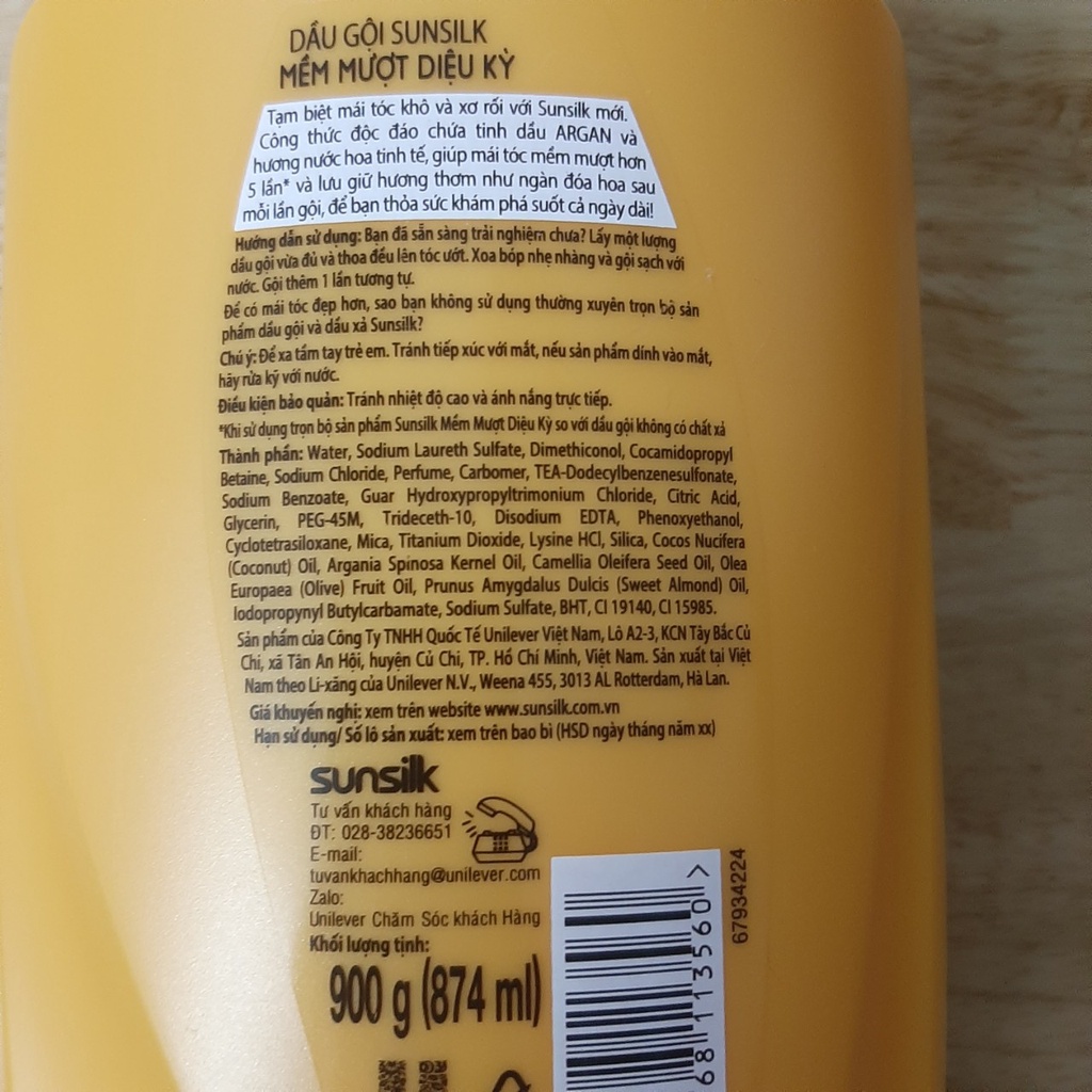 Dầu Gội SUNSILK 900g - BACH HOA HV