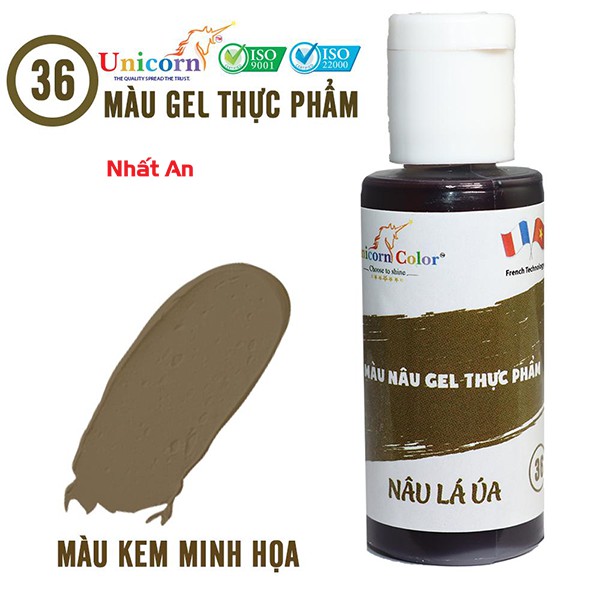 Màu gel thực phẩm Nâu lá úa 28gr Unicorn