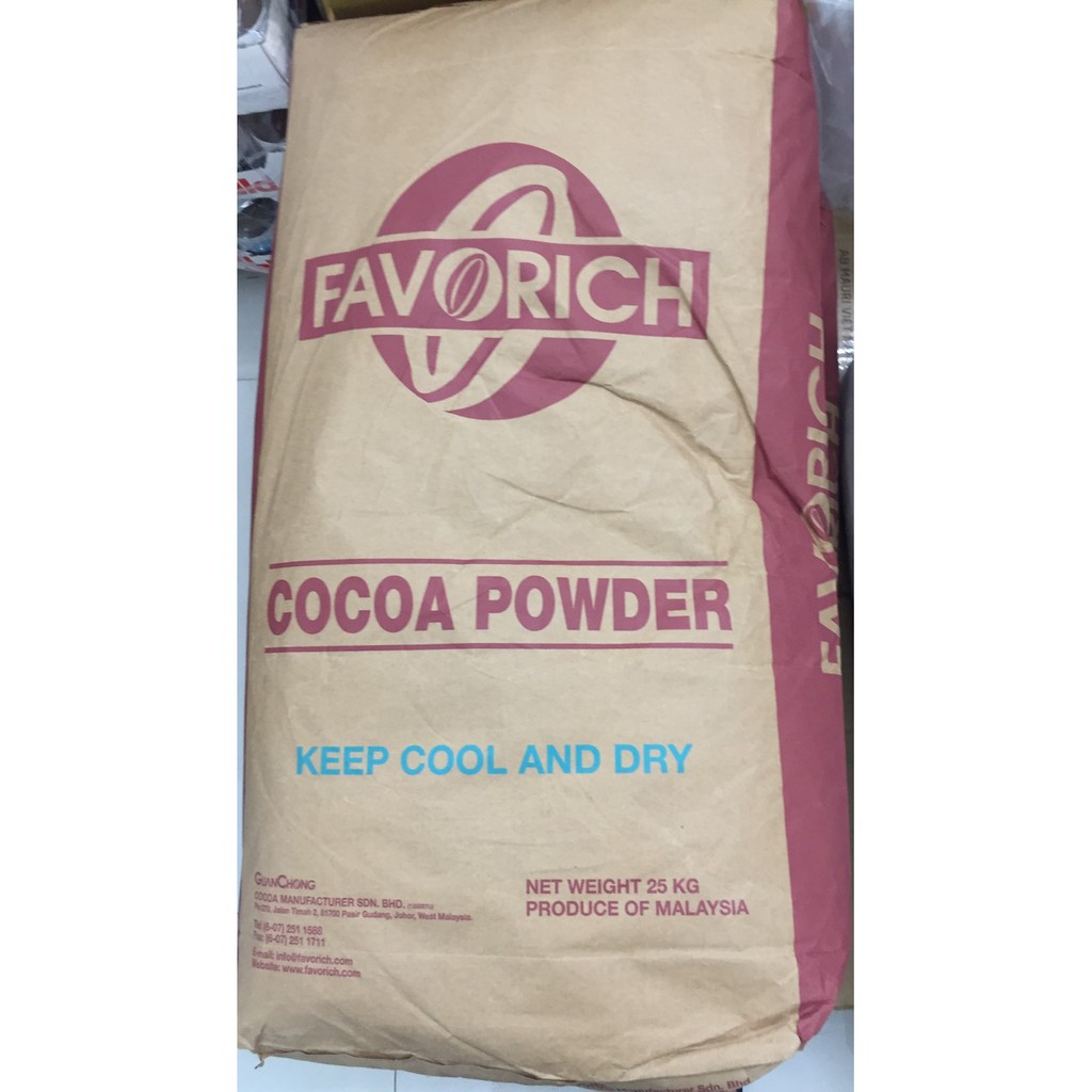 Bột Cacao Nguyên Chất Favorich 1 Kg