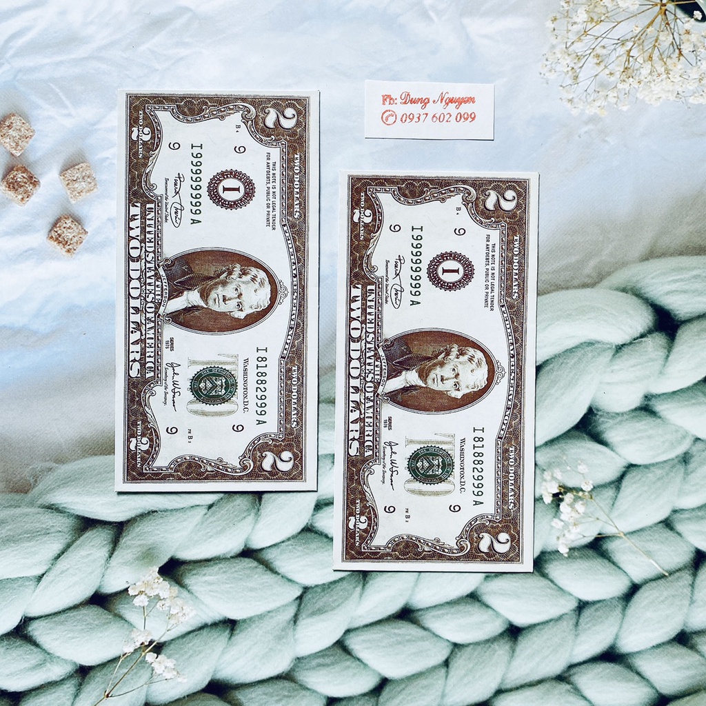 Xấp 10 bao lì xì 100 đô cực đẹp, bao lì xì tết