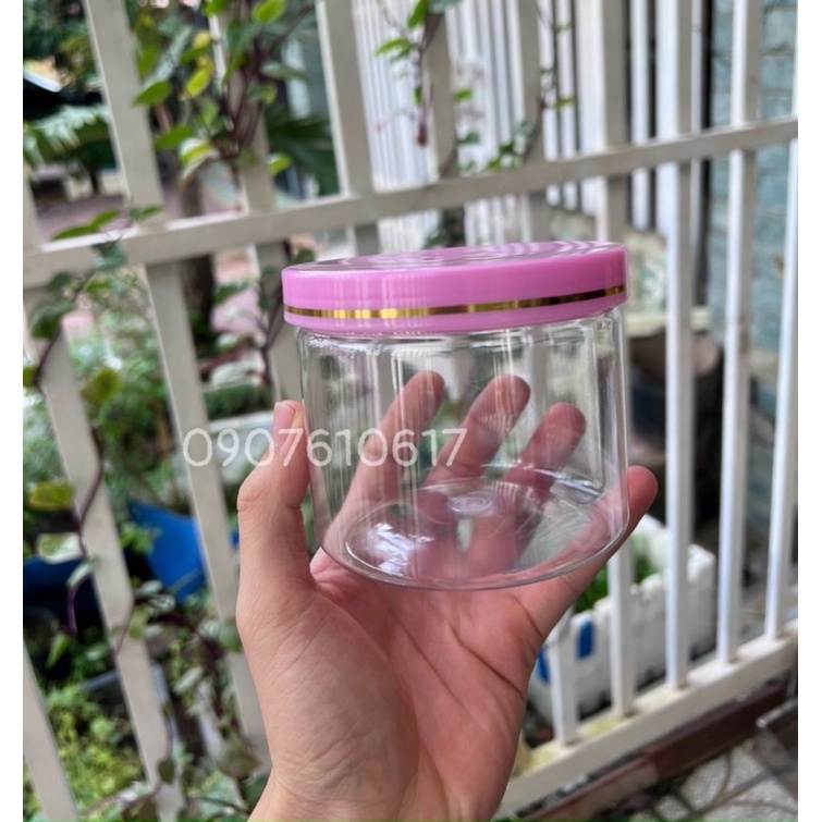 Hủ pet 500g trong suốt, hủ chiết mỹ phẩm
