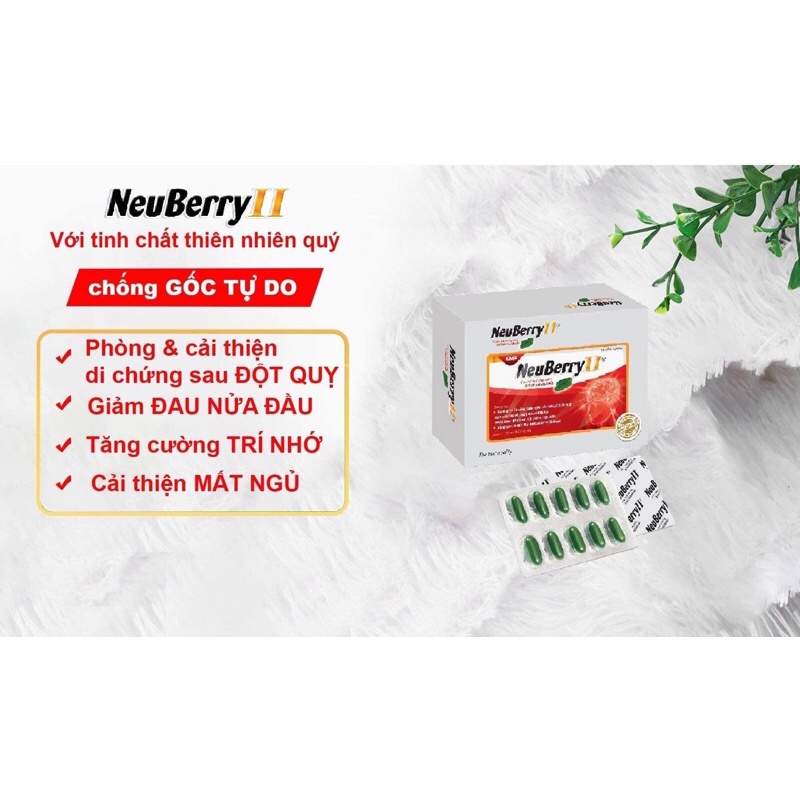 NeuBerry II - Viên tuần hoàn não (hộp 50 viên)