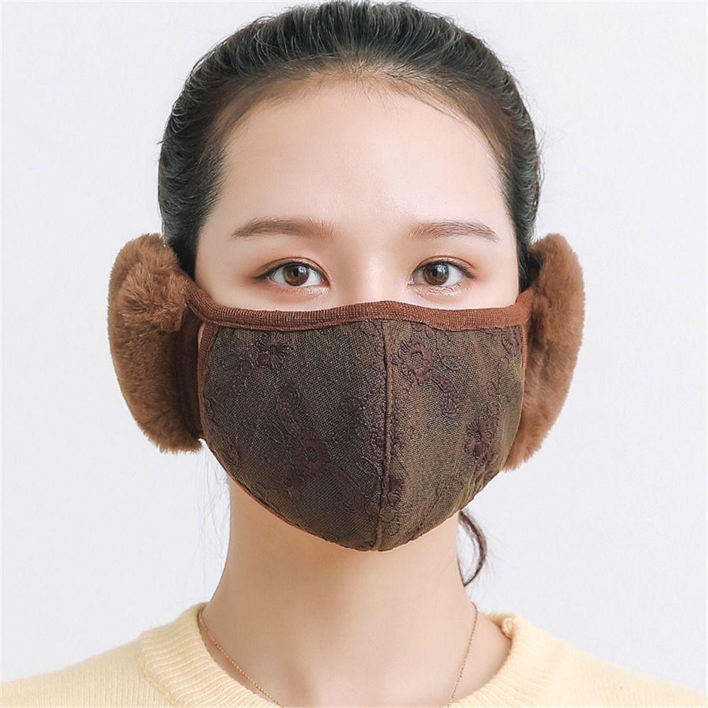 Chụp Tai Chống Lạnh Phối Ren Thời Trang Cho Nữ