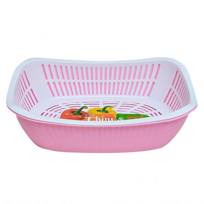 Bộ Thau + Rổ Nhựa Tân Lập Thành kích thước: 32.5 x 22.5 x 9