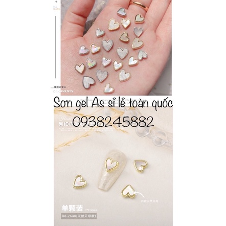 Set trang trí móng bạc vàng 16 viên