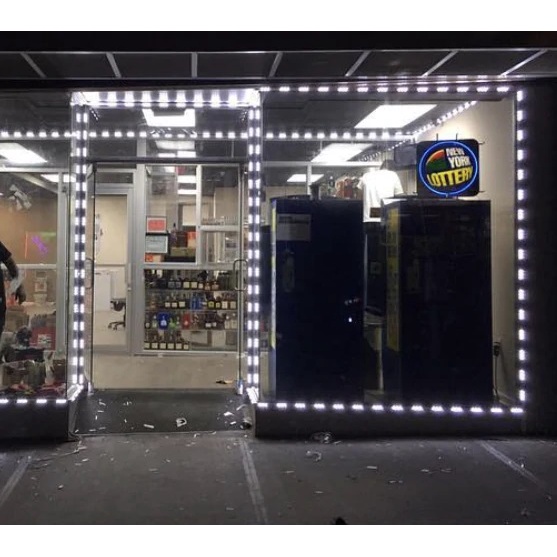 Led hắt 3 bóng mắt lồi 6113 trang trí ngoài trời, trang trí viền mặt tiền cửa hàng