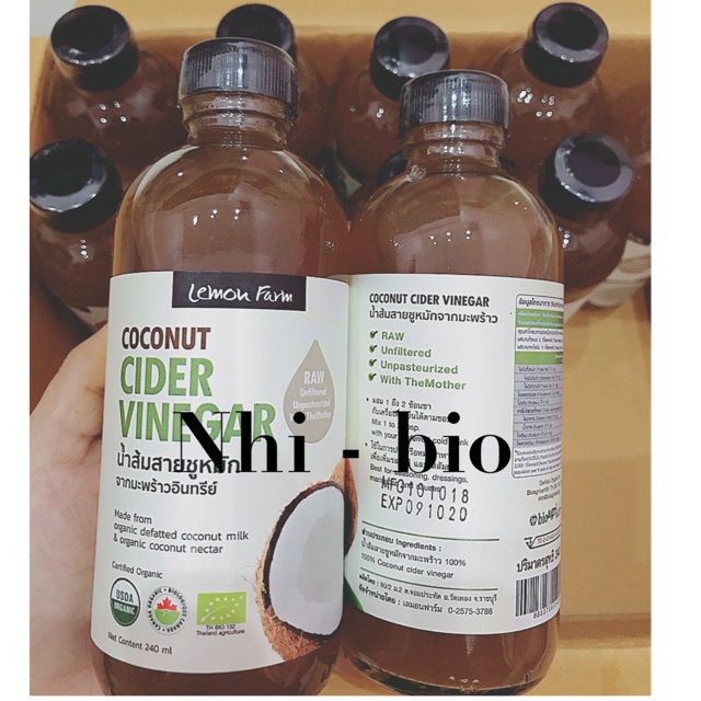 Dấm dừa hữu cơ