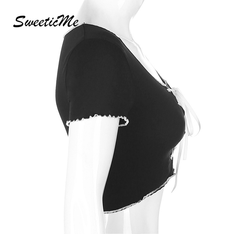 Áo Thun Lửng Ngắn Tay Gợi Cảm Cho Nữ 2021 | BigBuy360 - bigbuy360.vn