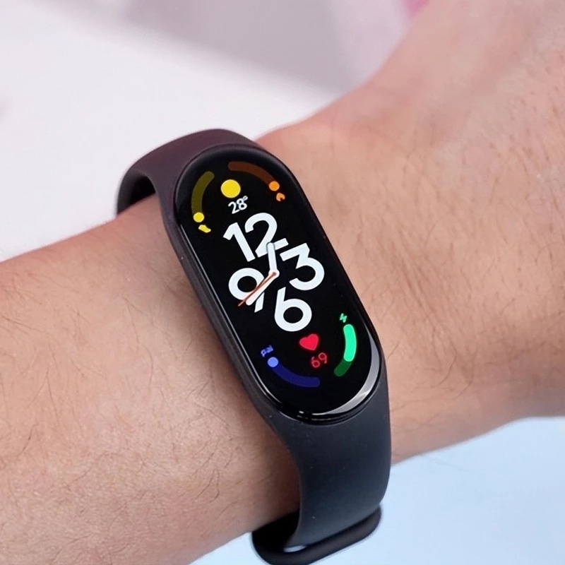 Dây Đeo Thay Thế Chất Liệu Silicon Màu Trơn Cho Xiaomi Mi Band 7 Mi Band 7