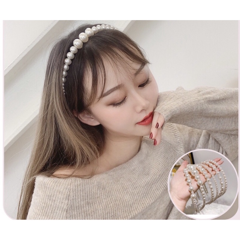 ❤️❤️❤️Bờm hạt trai nhân tạo xinh xắn