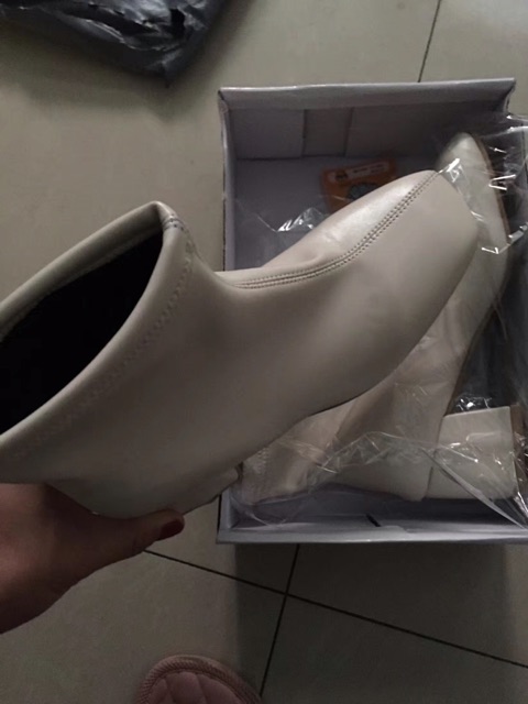 Boot da nữ cổ thấp mũi vuông/ boot nữ cao cổ da mềm hàng Quảng Châu [Ảnh thật 4-9] | BigBuy360 - bigbuy360.vn
