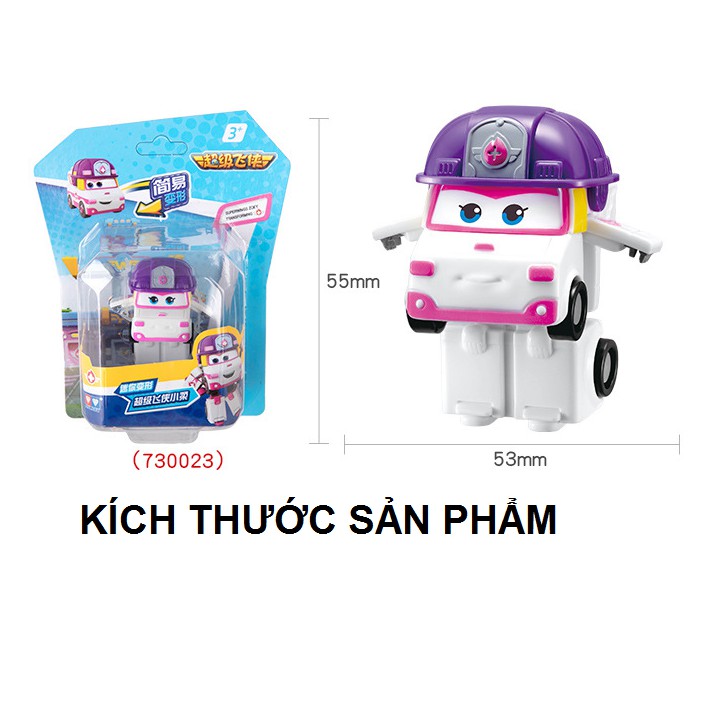 Mô hình Zoey Đội bay siêu đẳng Super Wings Robot biến hình máy bay mini - Đồ chơi trẻ em