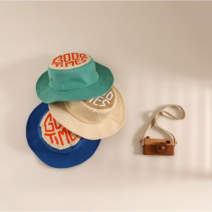 Mũ Tai Bèo Rộng Vành Chống Nắng In Chữ Phong Cách Hàn Quốc Mới Cho Bé