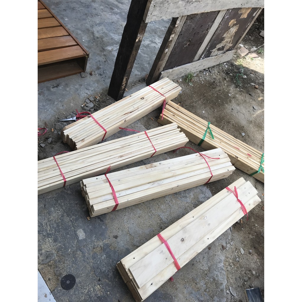10 thanh gỗ pallet đã bào sạch 4 mặt