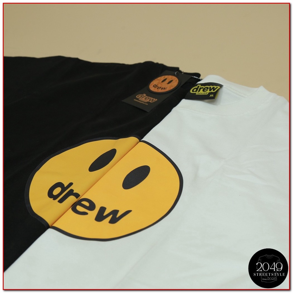 Áo thun tay lỡ DREW House Mặt cười 2049 Streetstyle, Áo thun unisex nam nữ form rộng oversize chất liệu Cotton ST06 | BigBuy360 - bigbuy360.vn