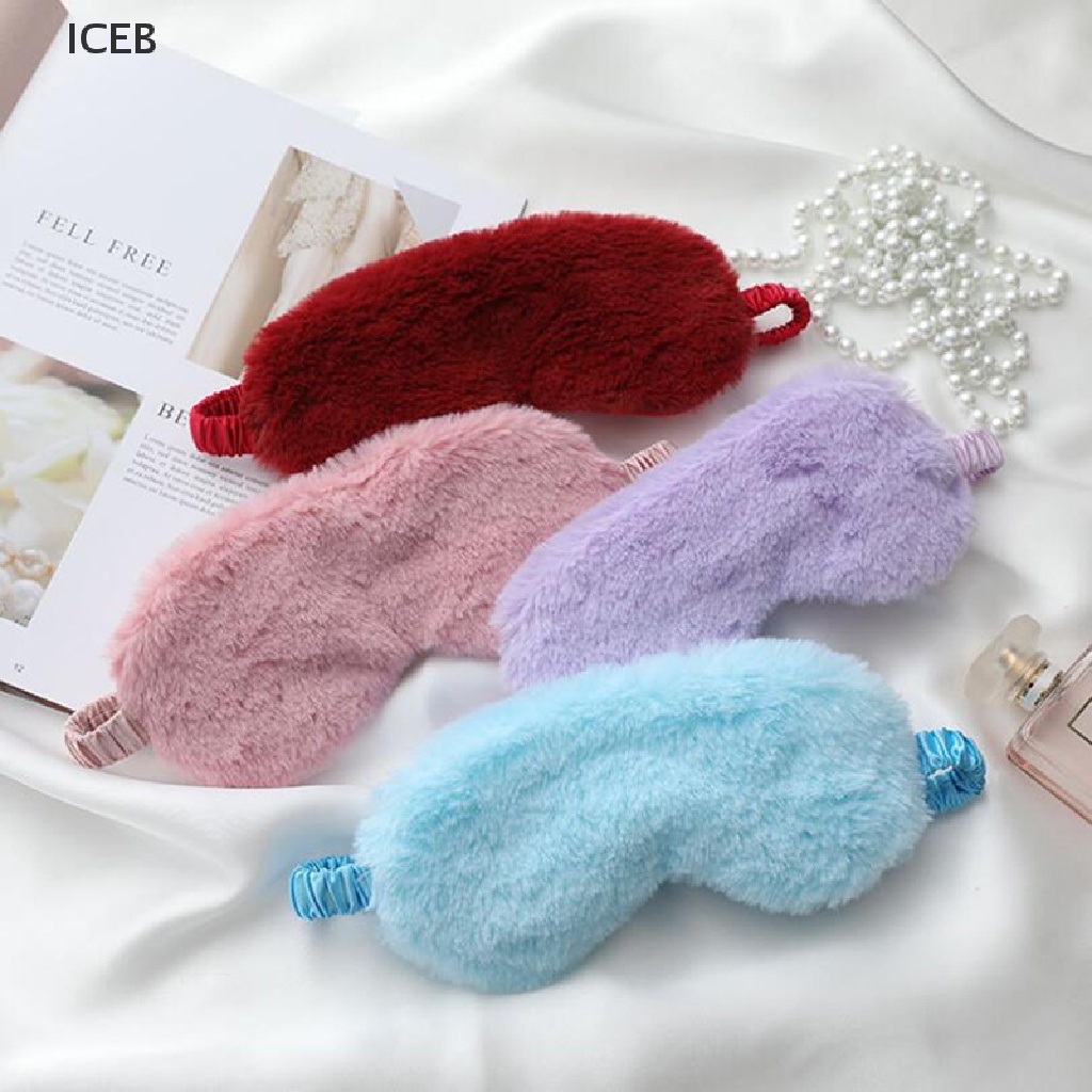ic Sleeping Eye Mask Sleeping Blindfold Soft Plush Eye Cover Eyepatch Nap Eyeshade my