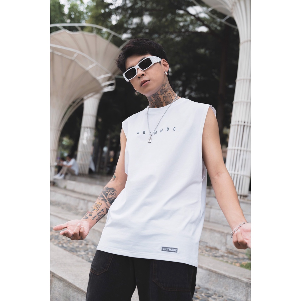 Grimm DC essential tank top // White
