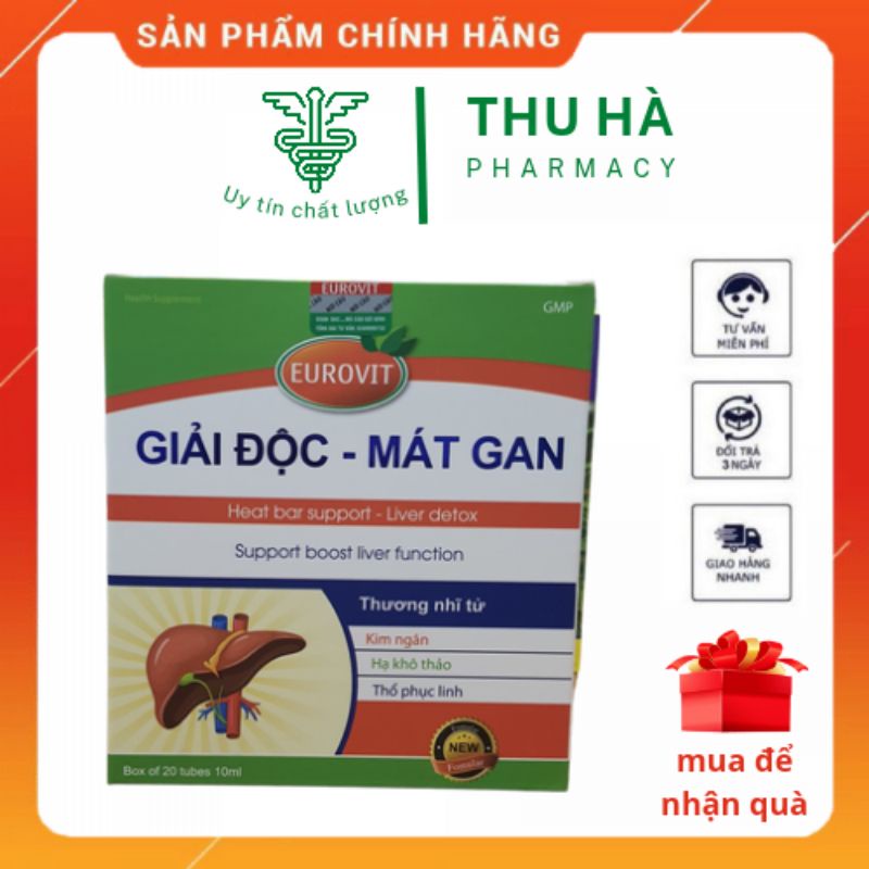 Giải độc mát gan euprovit dạng ống cho bé - Hỗ trợ thanh nhiệt ,tăng cường chức năng gan