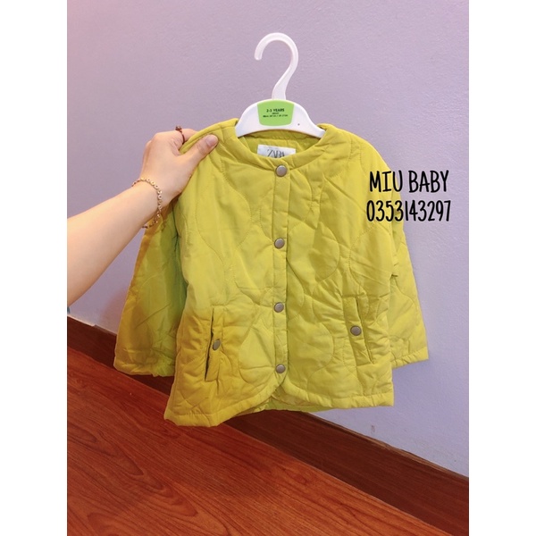 Áo khoác phao mỏng bé gái xuat du