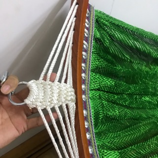 Võng lưới mắc khung cán gỗ kt cán 50cm loại rộng