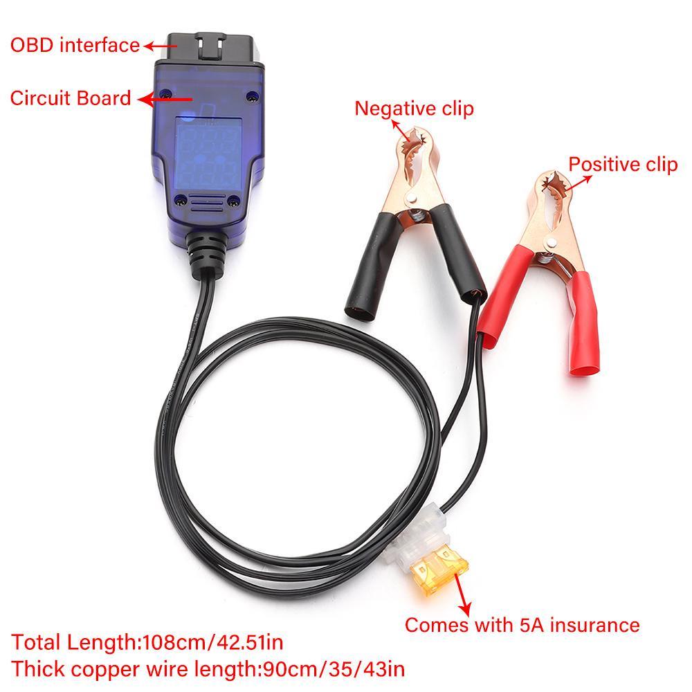 Bộ Cung Cấp Nguồn Điện 12V OBD2 Dạng Kẹp Tiện Dụng