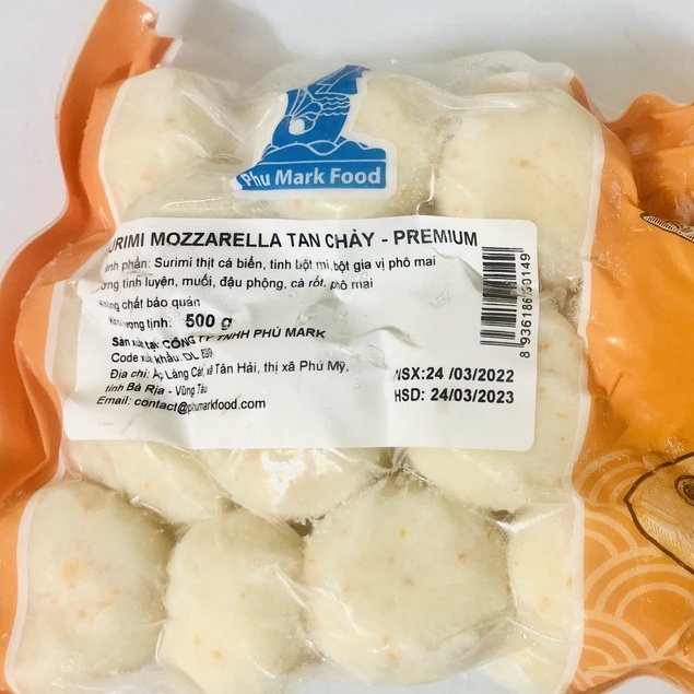 1Kg Cá Viên Nhân Phô Mai Phumark/500g/200g _Giao Hỏa Tốc HCM