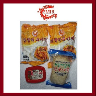 [Mã GROSALE2703 giảm 8% đơn 250K] [COMBO-2] Tobokki Bánh gạo cay Hàn Quốc( 1Kg tok thỏi + 200g)sốt + 450g Chả cá Bussan)
