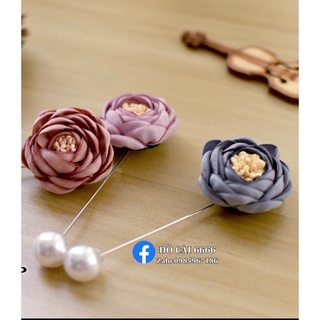 hoa cài áo sơ mi, áo vest, váy đầm