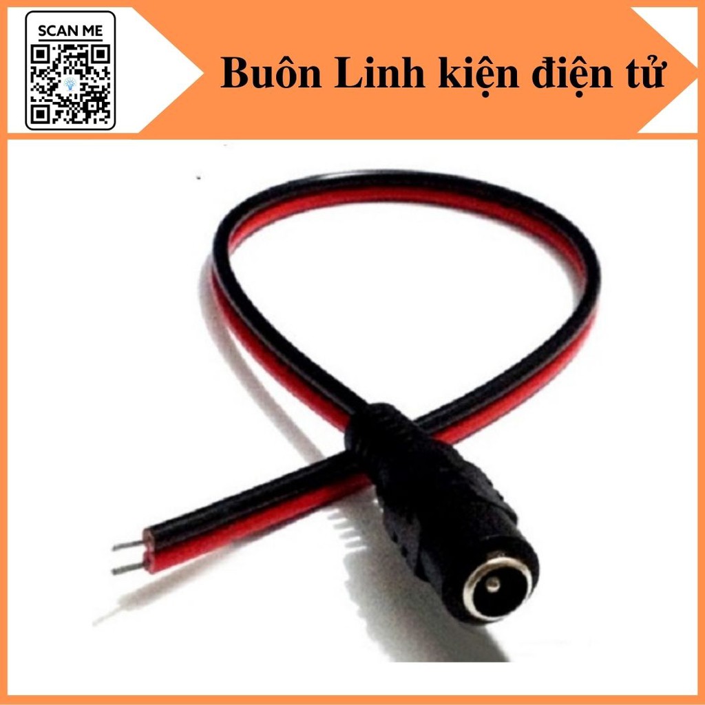 Jack DC 5.5 có dây đực, cái