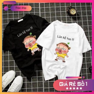 [FREE SHIP 50K] Áo thun unisex form rộng in lùn kệ tao dễ thương vải dày mịn 2019T1100 [MÀU TRẮNG]
