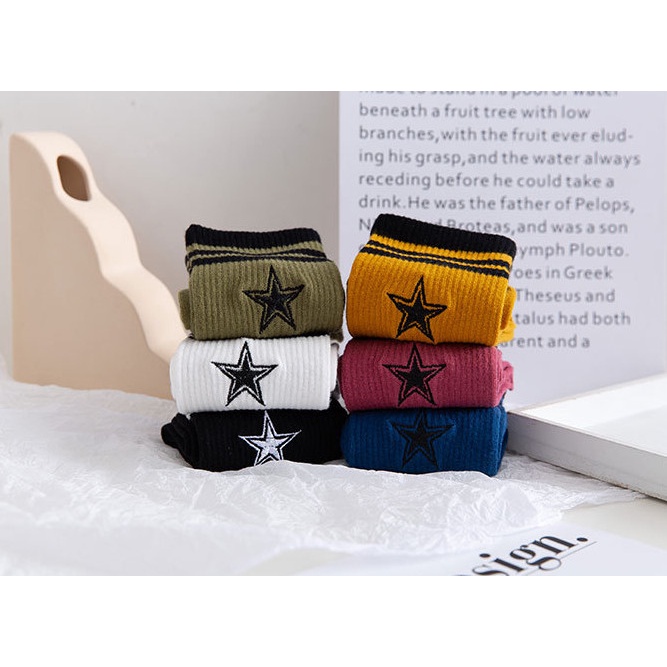 Vớ Tất cổ cao hình Ngôi Sao style Hàn Quốc siêu dễ thương dành cho nữ