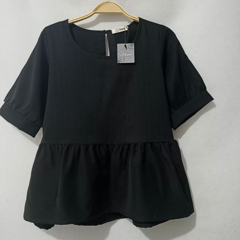 Áo kiểu Babydoll Bigsize trắng, đen xinh xắn