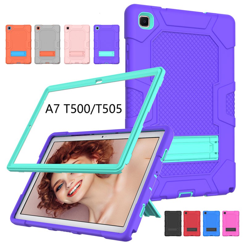 Ốp Bảo Vệ Máy Tính Bảng Bằng PC Cứng + Silicon Chống Sốc Cho Samsung Galaxy Tab A7 10.4 T500 T505 / Tab A8 10.5 X200 X205