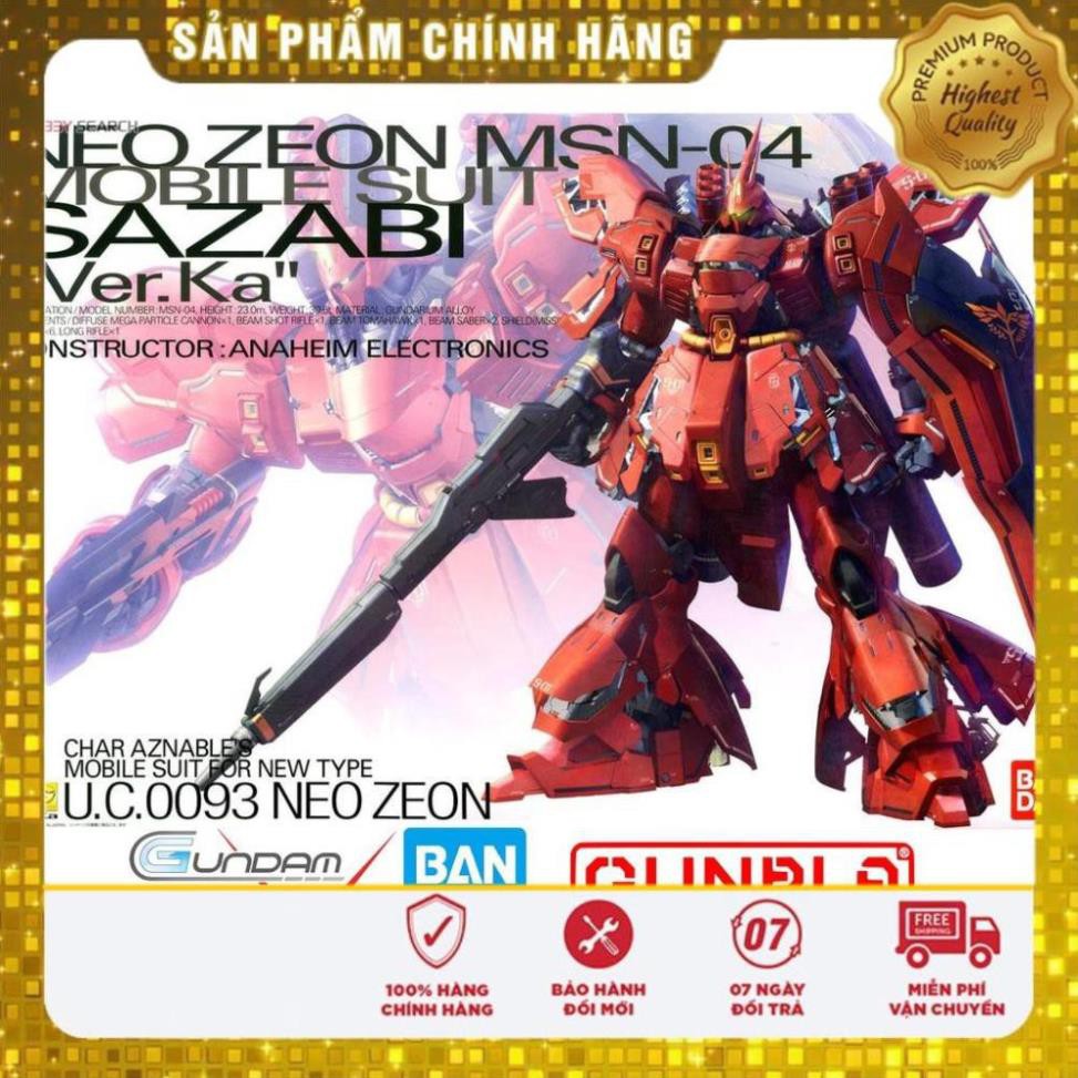 Đồ chơi trẻ em - Mô hình lắp ráp Gundam Bandai MG Sazabi Ver Ka Msn-04 Char Counter Attack Gundam UC Tỷ lệ 1/100 Nhật
